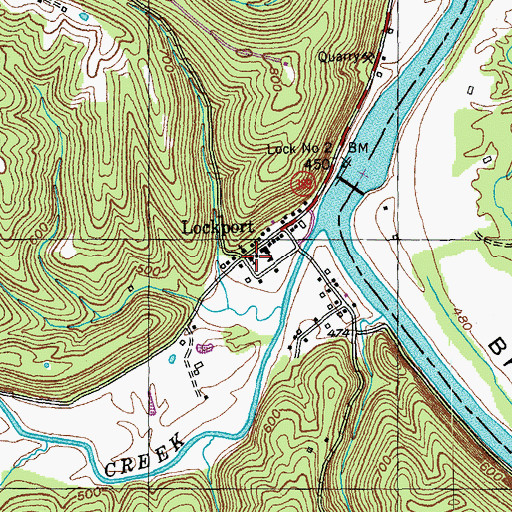 Topographic Map of Lockport, KY