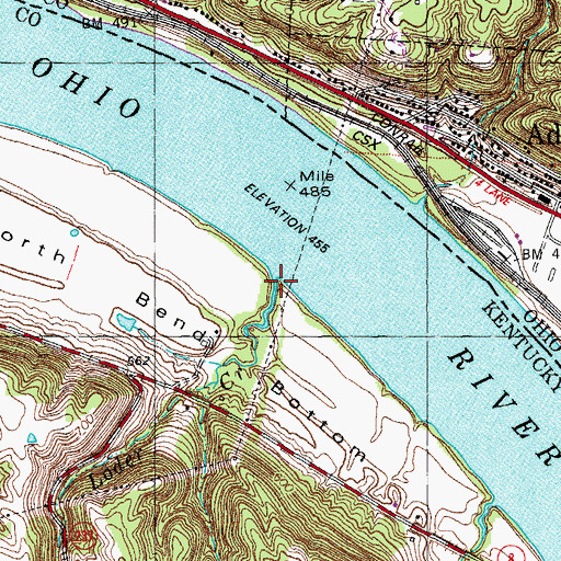 Topographic Map of Crisler Creek, KY