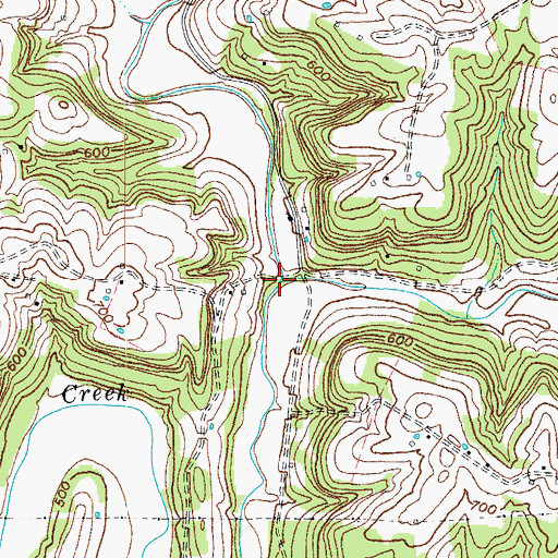Topographic Map of Long Branch, KY
