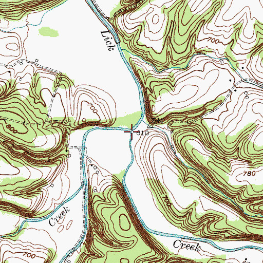 Topographic Map of Long Fork, TN