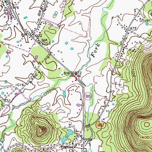 Topographic Map of Long Hollow, KY