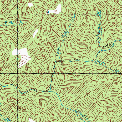 Topographic Map of Long Point Branch, KY