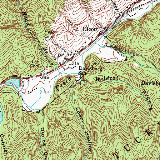 Topographic Map of Loom Hollow, KY