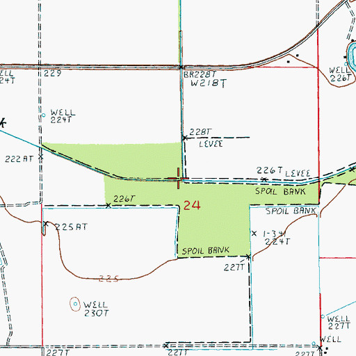 Topographic Map of Gum Slough, AR