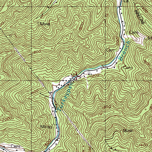 Topographic Map of Lower Wales School, KY