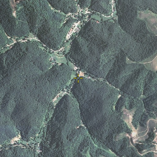 Aerial/Satellite Image of Lower Wolf Branch, KY
