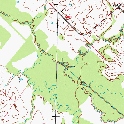 Topographic Map of Lucy Creek, KY
