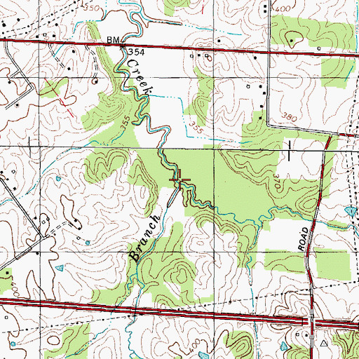 Topographic Map of Lyle Branch, KY