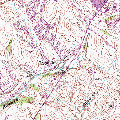 Topographic Map of Lyndale, KY