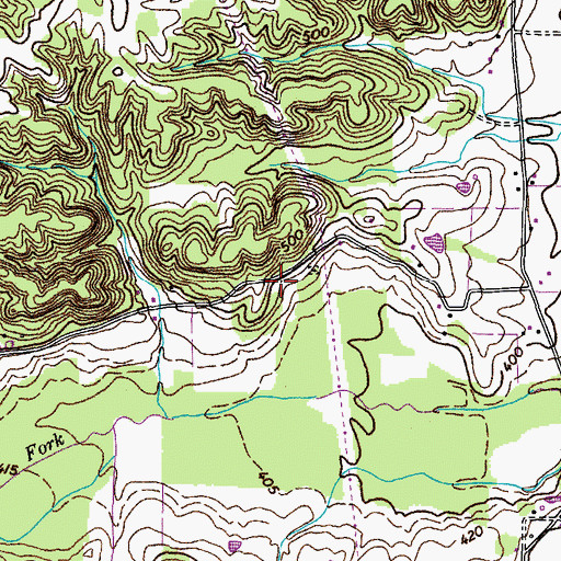 Topographic Map of Macedonia Church, KY