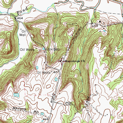 Topographic Map of Macedonia Church, KY