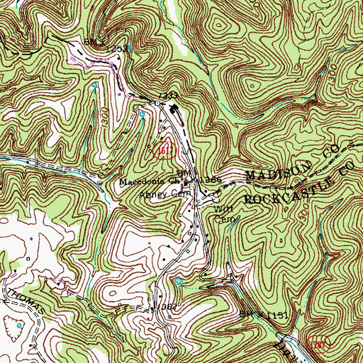 Topographic Map of Macedonia Church, KY