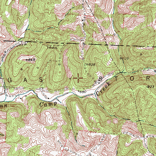 Topographic Map of Magnolia Gas Storage Field, KY