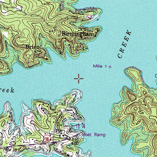 Topographic Map of Malcolm Creek, KY