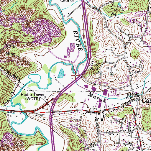 Topographic Map of Marsh Run, KY