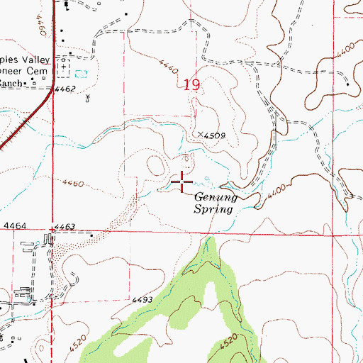 Topographic Map of Genung Spring, AZ