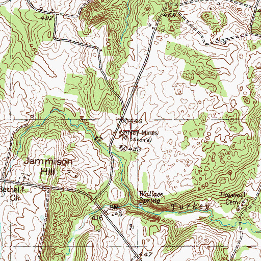 Topographic Map of May Mines, KY