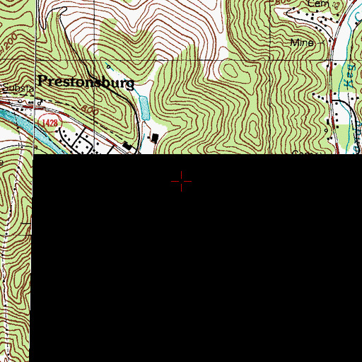 Topographic Map of Mayo Cemetery, KY