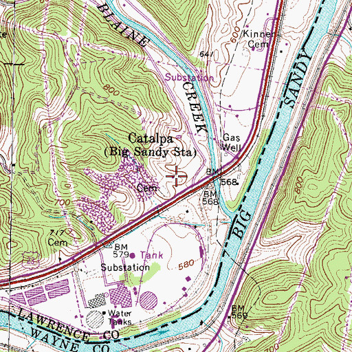 Topographic Map of Mayo Chapel, KY