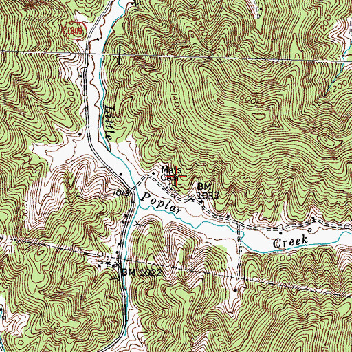 Topographic Map of Mays Cemetery, KY