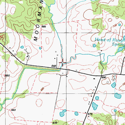 Topographic Map of Mays Run, KY