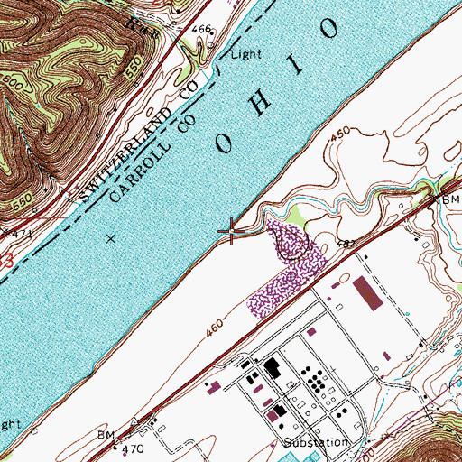 Topographic Map of McCools Creek, KY