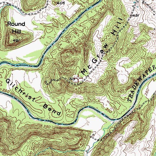 Topographic Map of McGraw Hill, KY