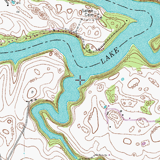 Topographic Map of McKecknie Creek, KY
