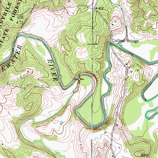 Topographic Map of McKnight Creek, KY