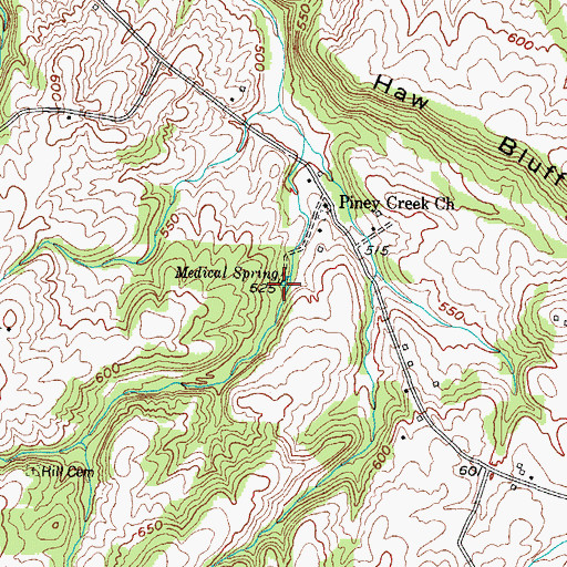 Topographic Map of Medical Spring, KY