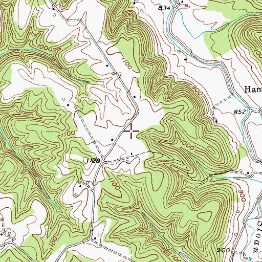 Topographic Map of Merritt Ridge, KY