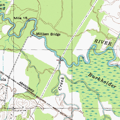 Topographic Map of Middle Fork Creek, KY