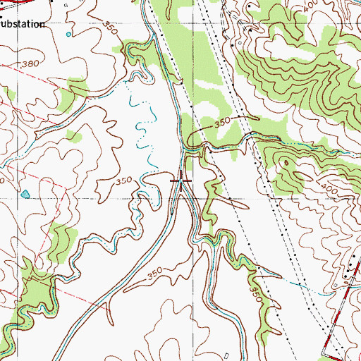 Topographic Map of Middle Fork Massac Creek, KY