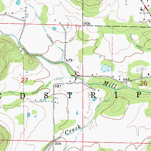 Topographic Map of Haney Hollow, AR