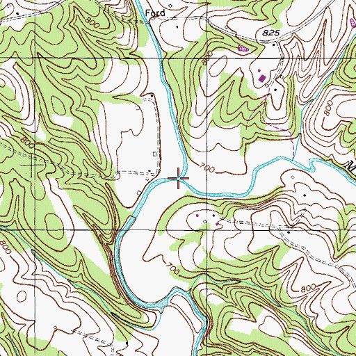 Topographic Map of Mill Creek, KY
