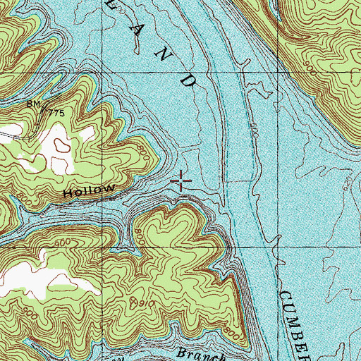 Topographic Map of Mill Hollow, KY