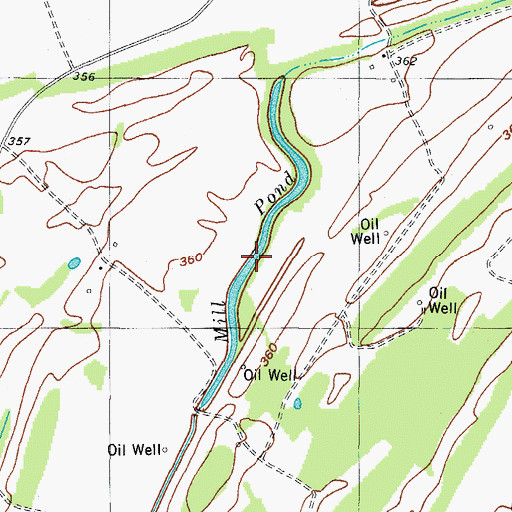 Topographic Map of Mill Pond, KY