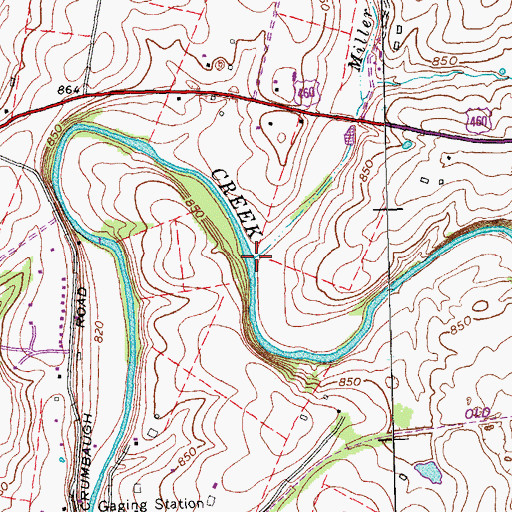 Topographic Map of Miller Run, KY