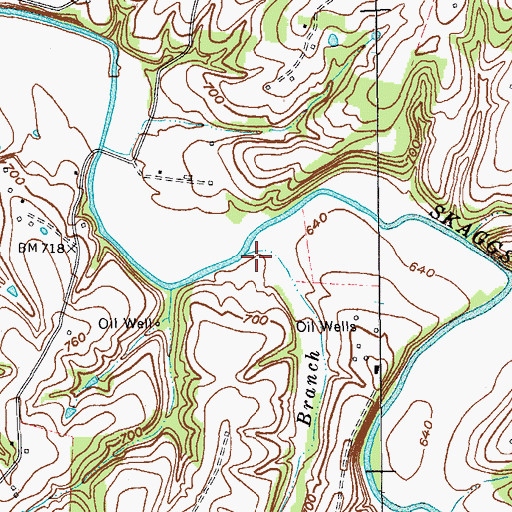 Topographic Map of Millersburg Branch, KY