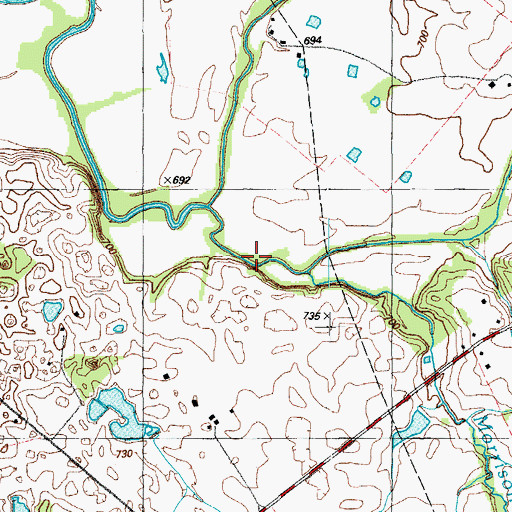 Topographic Map of Morrison Branch, KY