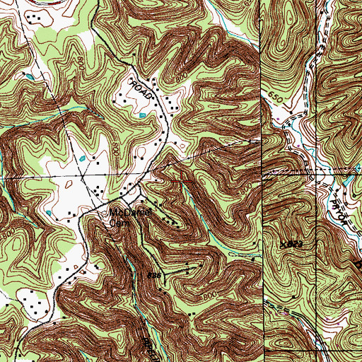 Topographic Map of Mount Elmira Baptist Church, KY