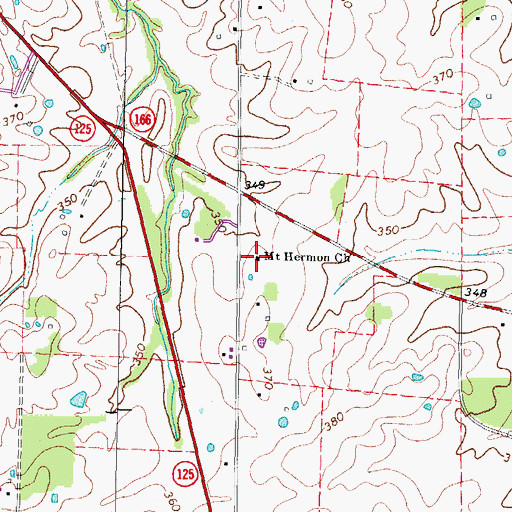 Topographic Map of Mount Hermon Church, KY