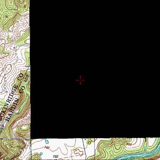 Topographic Map of Mount Olive Cumberland Church, KY