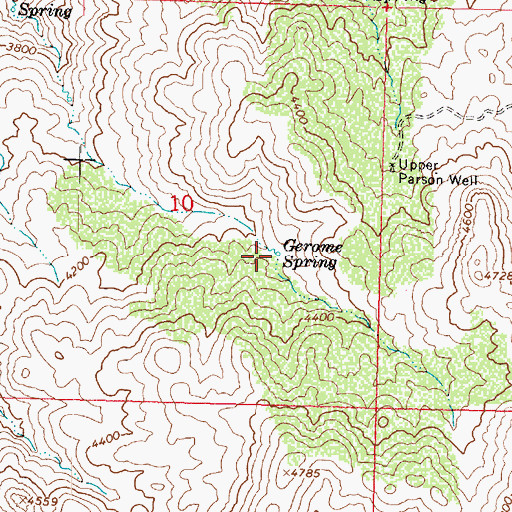 Topographic Map of Gerome Spring, AZ