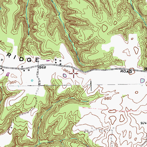 Topographic Map of Mount Washington School, KY