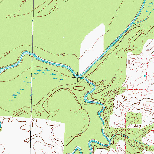Topographic Map of Mud Creek, KY