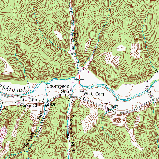 Topographic Map of Mud Lick, KY