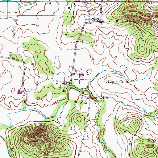 Topographic Map of Mud River Valley School, KY