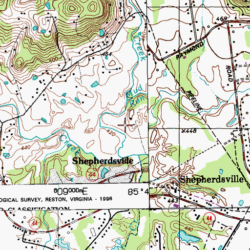 Topographic Map of Mud Run, KY