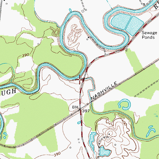 Topographic Map of Muddy Creek, KY